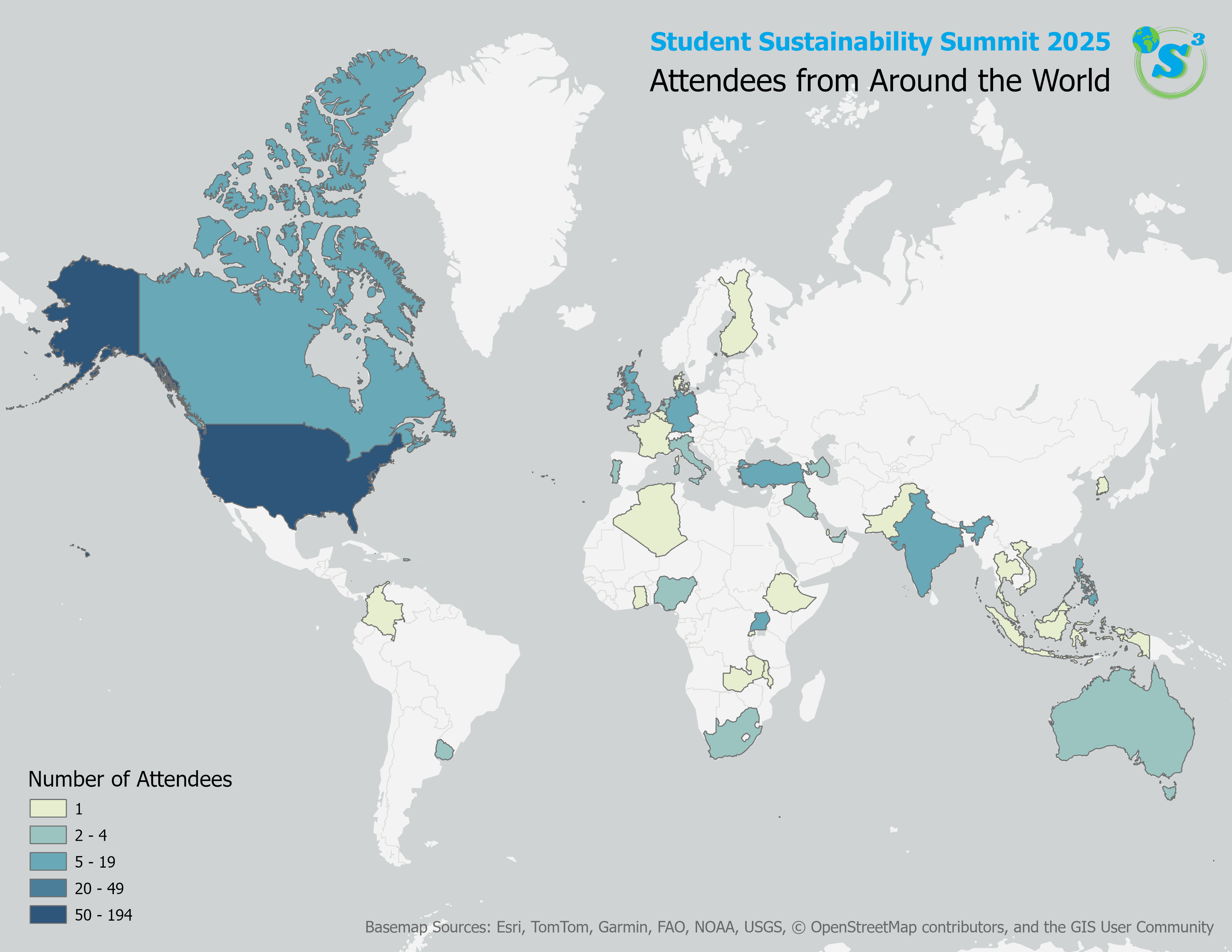 Geospatial Data Workshop at the Student Sustainability Summit